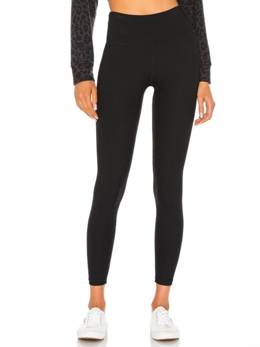 Strut This for Revolve Kendall Ankle Legging in Black Rib OS